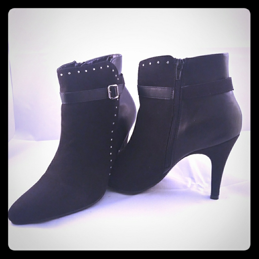 Black Ankle Boots with Studs!